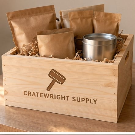 Custom Wooden Crate Gift Sets
